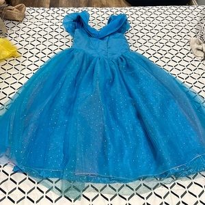 Blue glitter formal dress